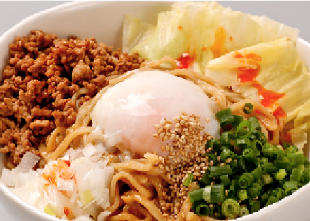 業務用ラーメンスープ・タレのレシピ_ピリ辛冷やし担々麺 汁なし