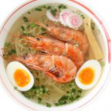 甘えびだしで作るえび塩ラーメン
