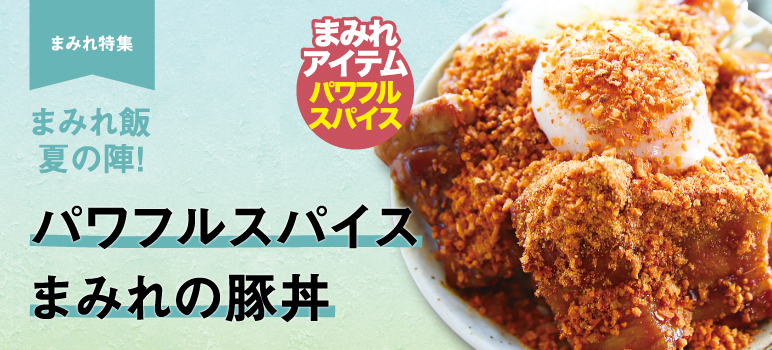 パワフルスパイスまみれの豚丼