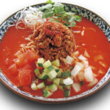 赤い冷し担々麺